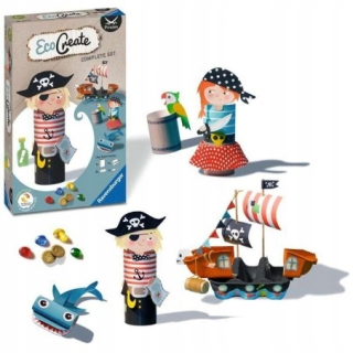 Kreatívna hra pre chlapcov Ravensburger EcoCreate pirátska súprava